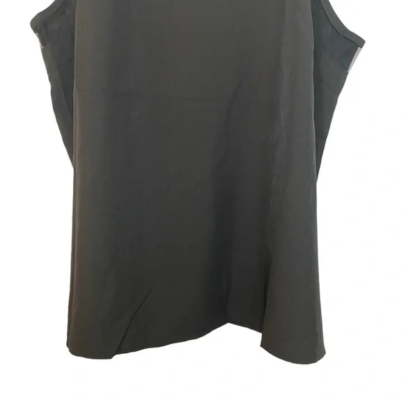Black Sheer Spaghetti Strap Top 2XL, Soft & Sultry Layering Piece - Picture 4 of 6